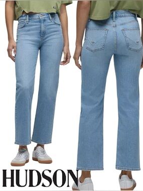 NWT $195 Hudson REMI High Rise Straight Leg Jeans – Americana – Size 25